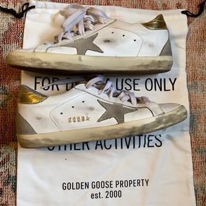 Golden Goose Leather Sneakers EU Size 38, US 8